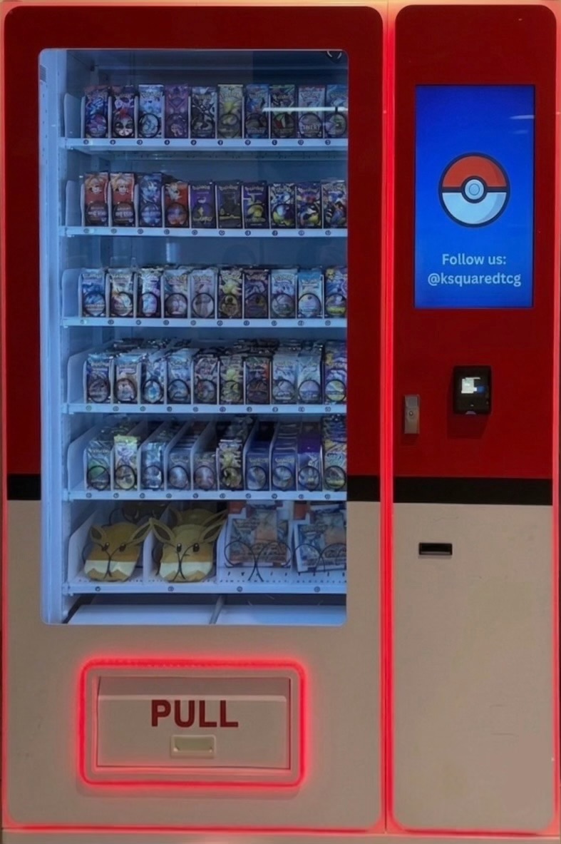K Squared trading-card vending machine